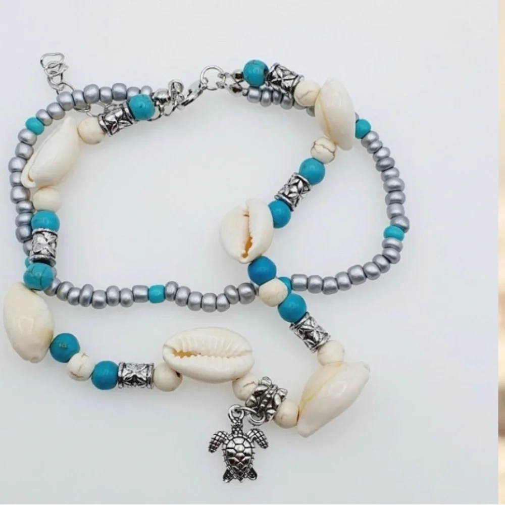 Bohemian Hawaiian Sea Tortoise Anklet - Picture 6 of 6